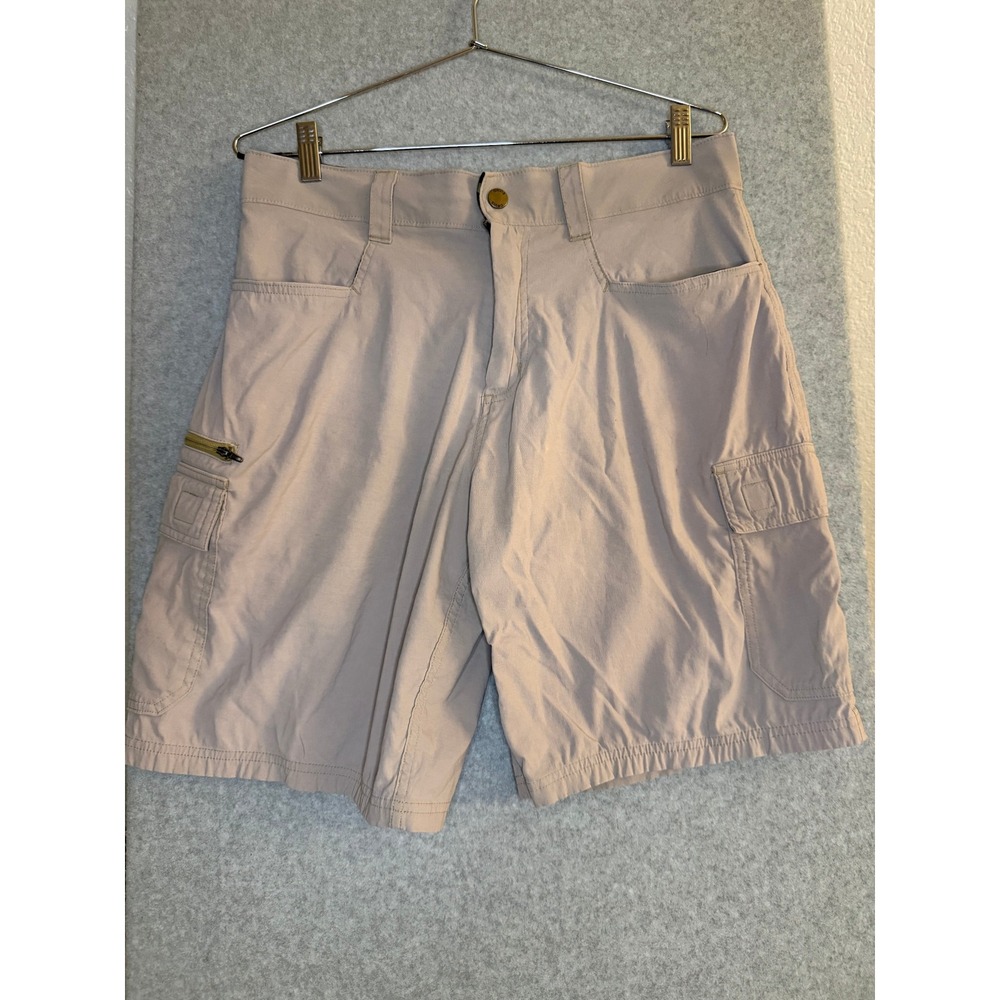 Orvis Mens Tech Cargo Shorts Khaki Tan Stretch Outdoor 32 1983576
